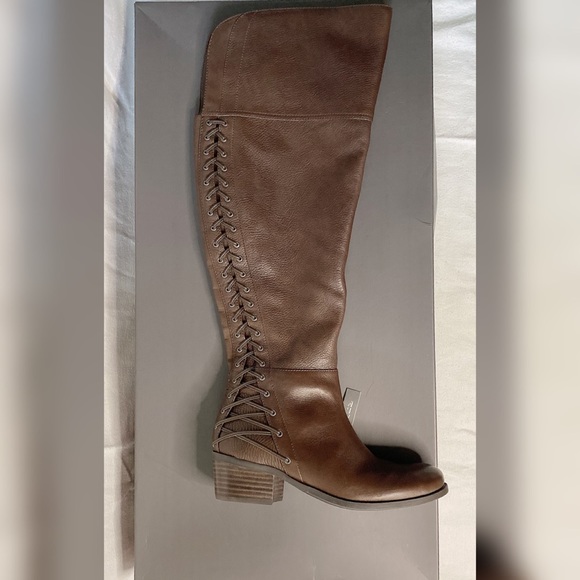 Vince Camuto high knee boots- brown - Picture 3 of 5